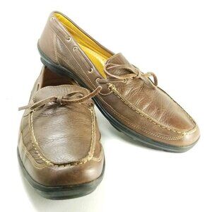 Sandro Mussolini Casual Loafer Men's Size 11 Brown Leather